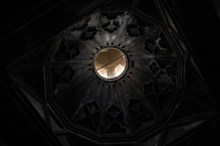 View of Saghmosavank narthex ceiling
